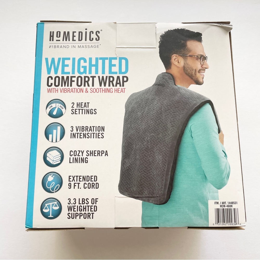 Homedics Weighted Comfort Wrap with Vibration and Soothing Heat - Picture 3 of 10